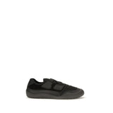 Prada Black Calf Leather Bos Taurus Athletic Sneakers