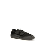 Prada Black Calf Leather Bos Taurus Athletic Sneakers