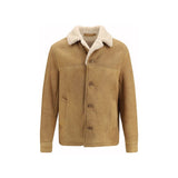 Salvatore Santoro Brown Leather Full-Length Jacket