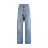 Ermanno Scervino Blue Cotton Relaxed Fit Jeans