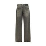 Ermanno Scervino Gray Cotton Relaxed Fit Jeans