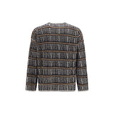 Giorgio Armani Blue Silk Sweatshirt