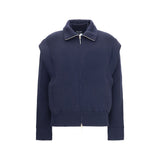 Giorgio Armani Blue Wool Oves Aries Bomber