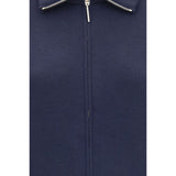 Giorgio Armani Blue Wool Oves Aries Bomber