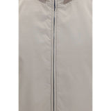 Brunello Cucinelli Gray Polyester Sleeveless Jacket
