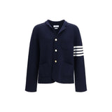 Thom Browne Blue Wool Oves Aries Full-Length Jacket