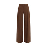 Ermanno Scervino Brown Viscose Casual Pants
