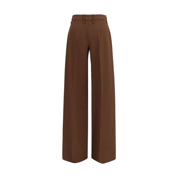 Ermanno Scervino Brown Viscose Flared Pants