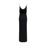 Saint Laurent Black Viscose Casual Dress