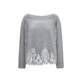 Ermanno Scervino Gray Cashmere Sweater