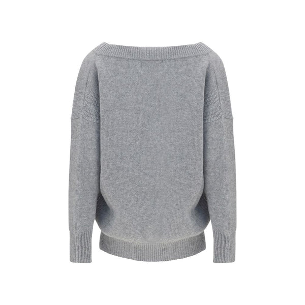 Ermanno Scervino Gray Cashmere Sweatshirt