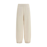 Brunello Cucinelli White Cashmere Casual Pants