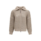 Brunello Cucinelli Gray Wool Oves Aries Cardigan