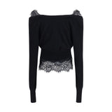 Ermanno Scervino Black Cashmere Cardigan