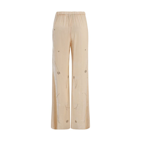 Forte_Forte Multicolor Viscose Flared Pants