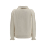 Forte_Forte White Wool Oves Aries Cardigan