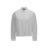 Max Mara White Cotton Dress Shirt