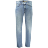 Hugo Boss Blue Cotton Men's Regular-Fit Jeans