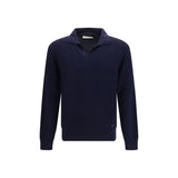 Brooksfield Blue Wool Oves Aries Sweatshirt