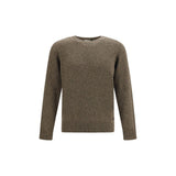 Brooksfield Brown Wool Oves Aries Sweatshirt