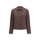 Lardini Brown Wool Oves Aries Full-Length Jacket