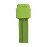 Self-Portrait Bicolor Polyester Mini Skirt