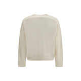 Loulou De Saison White Wool Oves Aries Sweatshirt
