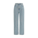 Loulou De Saison Blue Cotton Straight-Leg Jeans