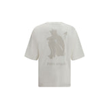 Palm Angels White Cotton T-Shirt