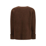 Tory Burch Brown Wool Oves Aries Sweatshirt