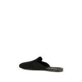 Dolce & Gabbana Black Calf Leather Bos Taurus Mules