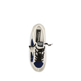 Golden Goose Gray Calf Leather Bos Taurus Low Top Sneakers