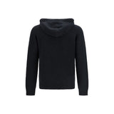 Roberto Collina Black Wool Oves Aries Hoodie