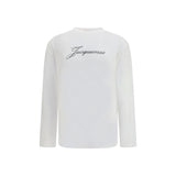 Jacquemus White Cotton Long Sleeve T-Shirt