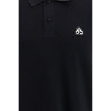 Moose Knuckles Black Cotton Polo Shirt