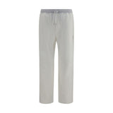 Brunello Cucinelli White Cotton Casual Pants