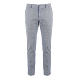 Trussardi Jeans Blue Flax Men Pant