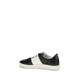 Valentino Garavani Black Calf Leather Bos Taurus Sneakers