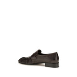 The Row Brown Calf Leather Bos Taurus Slip-On Loafers