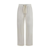 Brunello Cucinelli White Cotton Athletic Pants