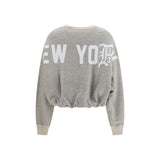 R13 Gray Cotton Sweatshirt