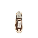 Valentino Garavani Brown Suede Leather Low Top Sneakers