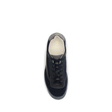 Brunello Cucinelli Blue Suede Leather Low Top Sneakers