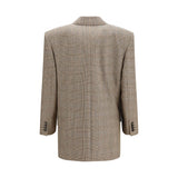 Saint Laurent Beige Wool Oves Aries Blazer