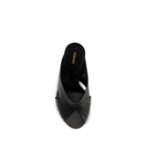 Versace Black Lamb Ovis Aries Mules