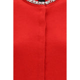 PINKO Red Wool Oves Aries Cardigan