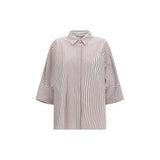 'S Max Mara Red Cotton Pattern Shirt