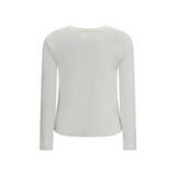'S Max Mara White Cotton Long Sleeve T-Shirt