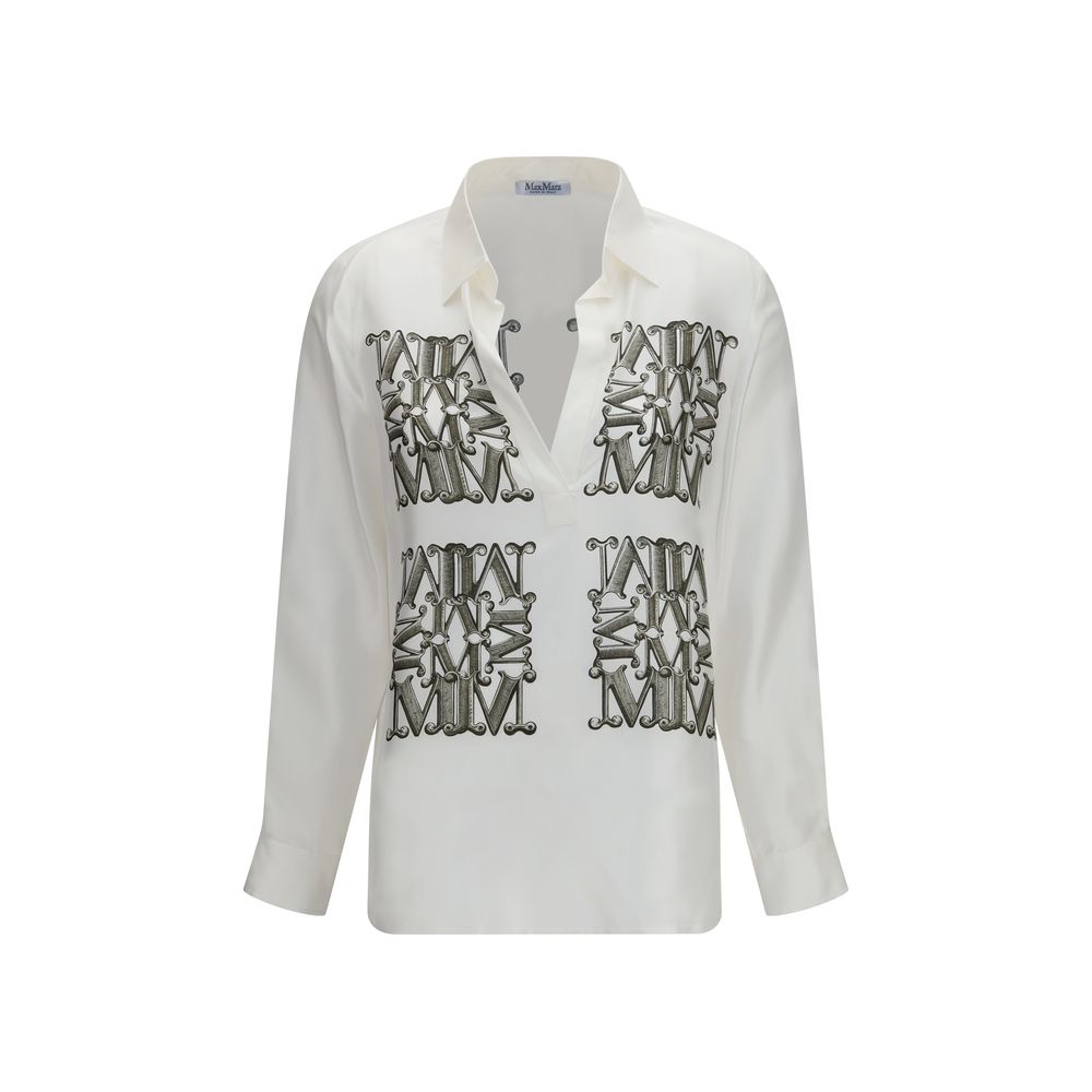 Max Mara White Silk Shirt