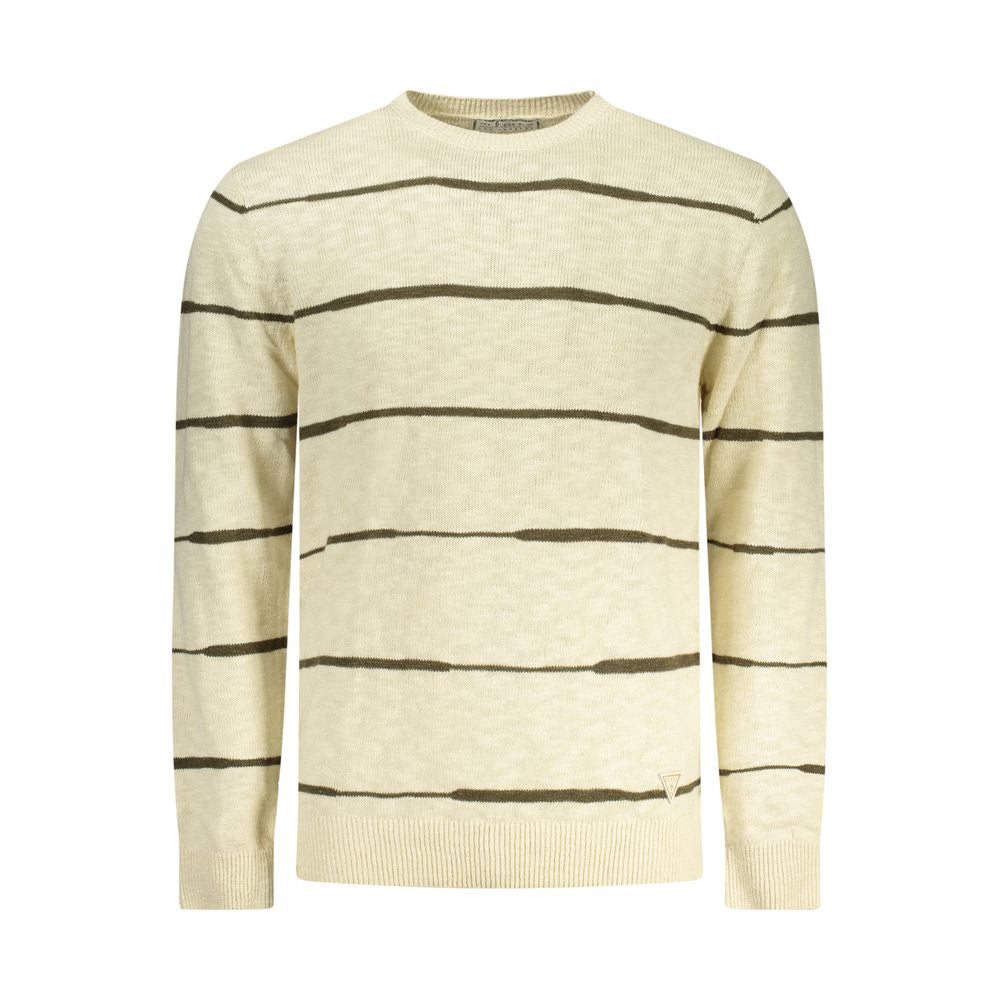 Guess Jeans Beige Cotton Men's Sweater